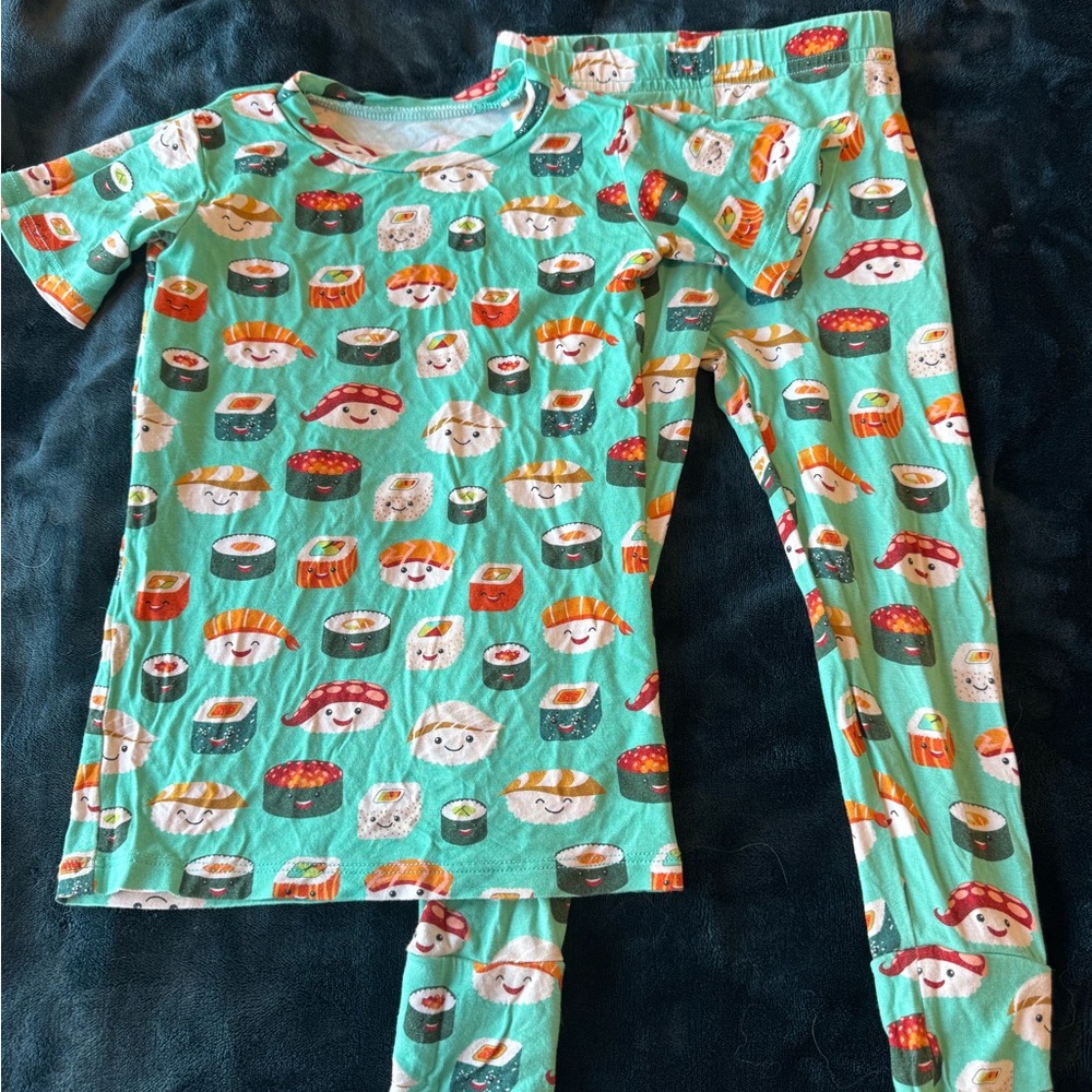 Kids Sushi Print Pajama Set - Bums and Roses